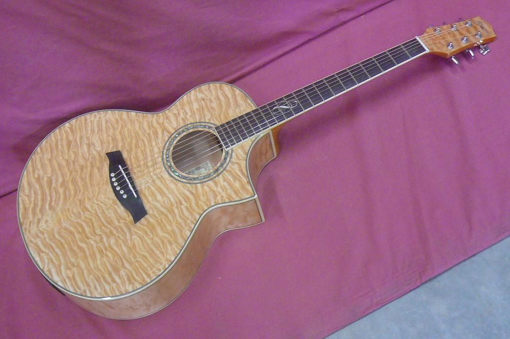 IBANEZ EW20QMENT EXOTIC WOOD AcousticElectric Guitar